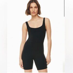 ARITZIA BABATON Contour Squareneck Romper Black Women’s Size XS